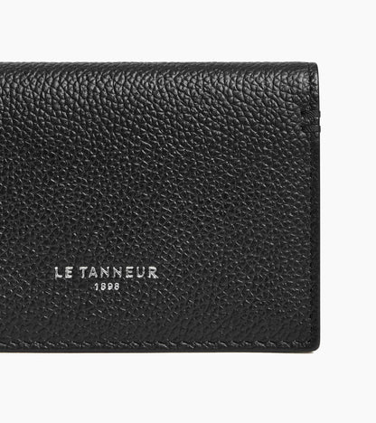 Porte cartes horizontal 2 volets Lucien en cuir grainé