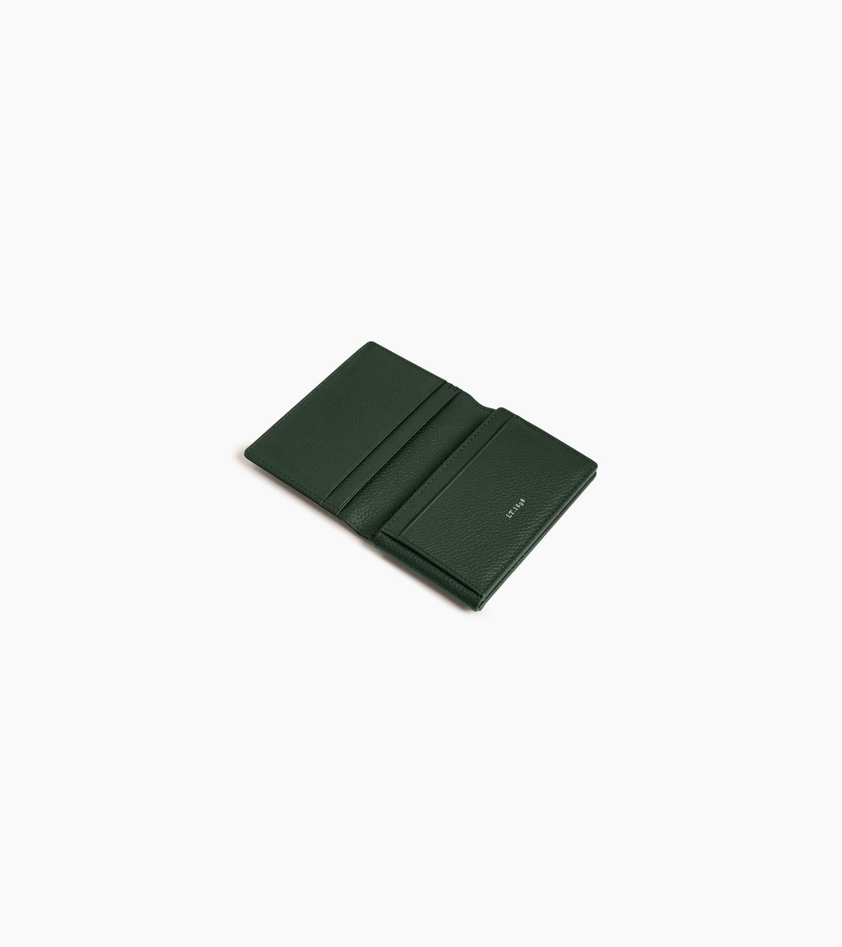 Porte cartes horizontal 2 volets Lucien en cuir grainé