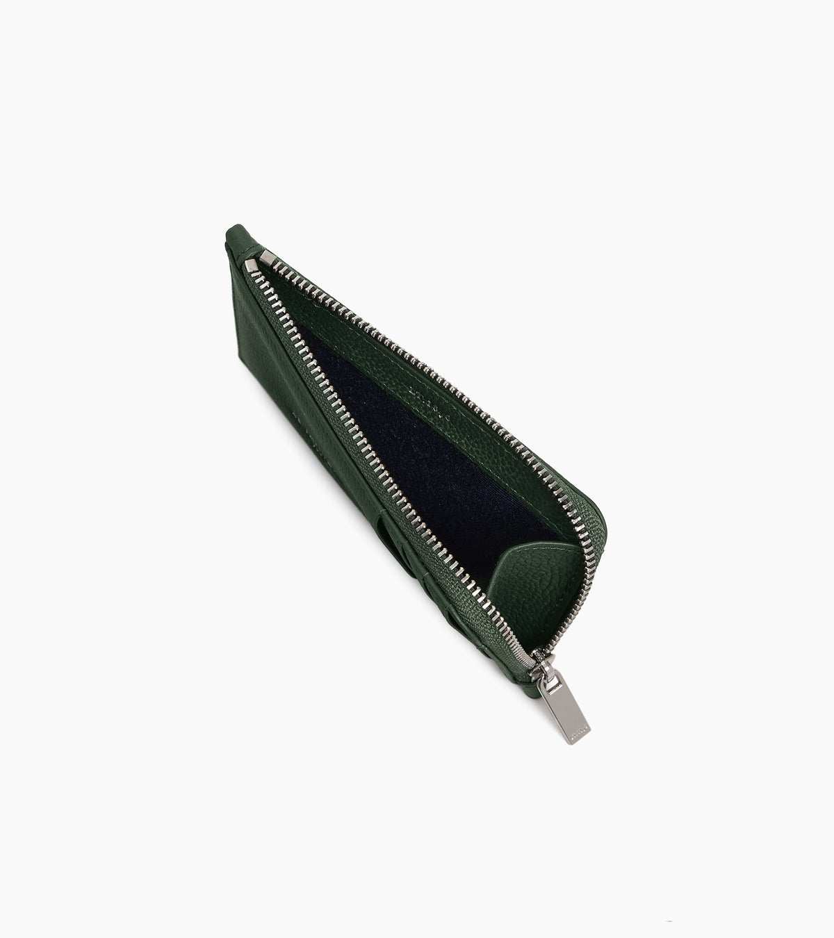 Porte cartes large zippé Lucien en cuir grainé