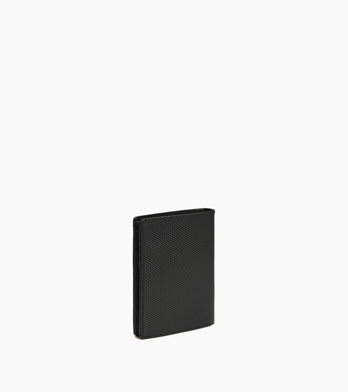 Portefeuille vertical zippé Lucien en cuir signature T