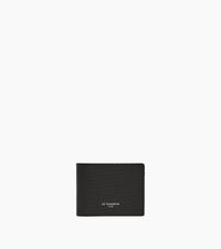 Portefeuille zippé horizontal Lucien en cuir signature T