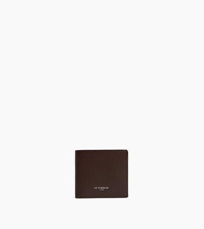 Porte cartes horizontal Lucien en cuir signature T