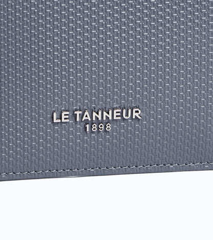 Porte cartes large zippé Lucien en cuir signature T