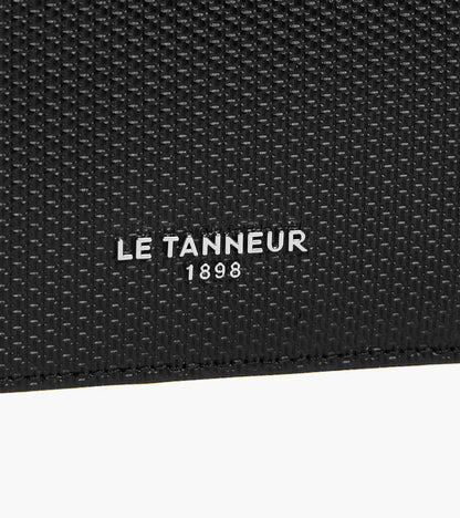 Porte cartes large zippé Lucien en cuir signature T