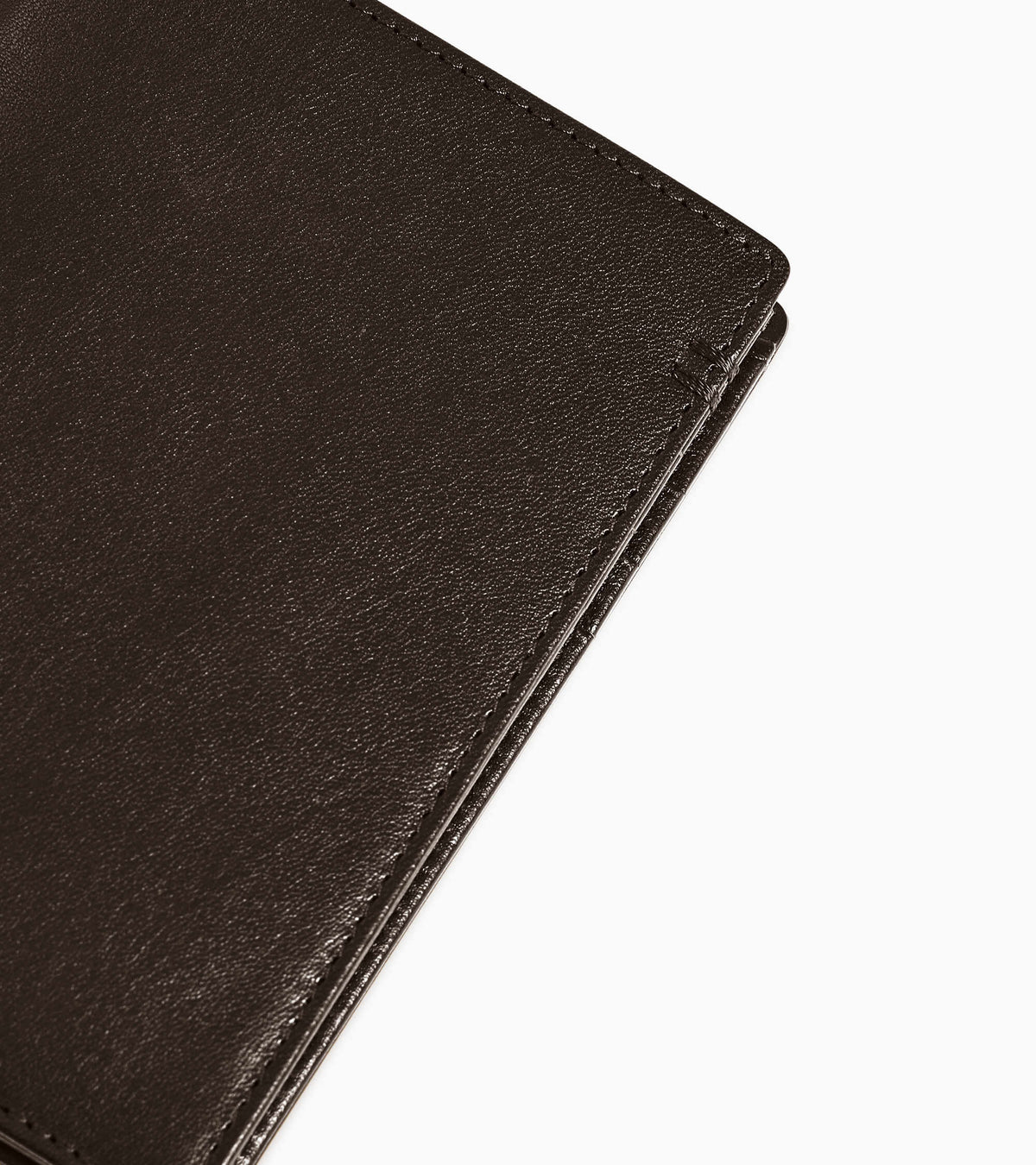 Portefeuille vertical zippé Lucien en cuir huilé