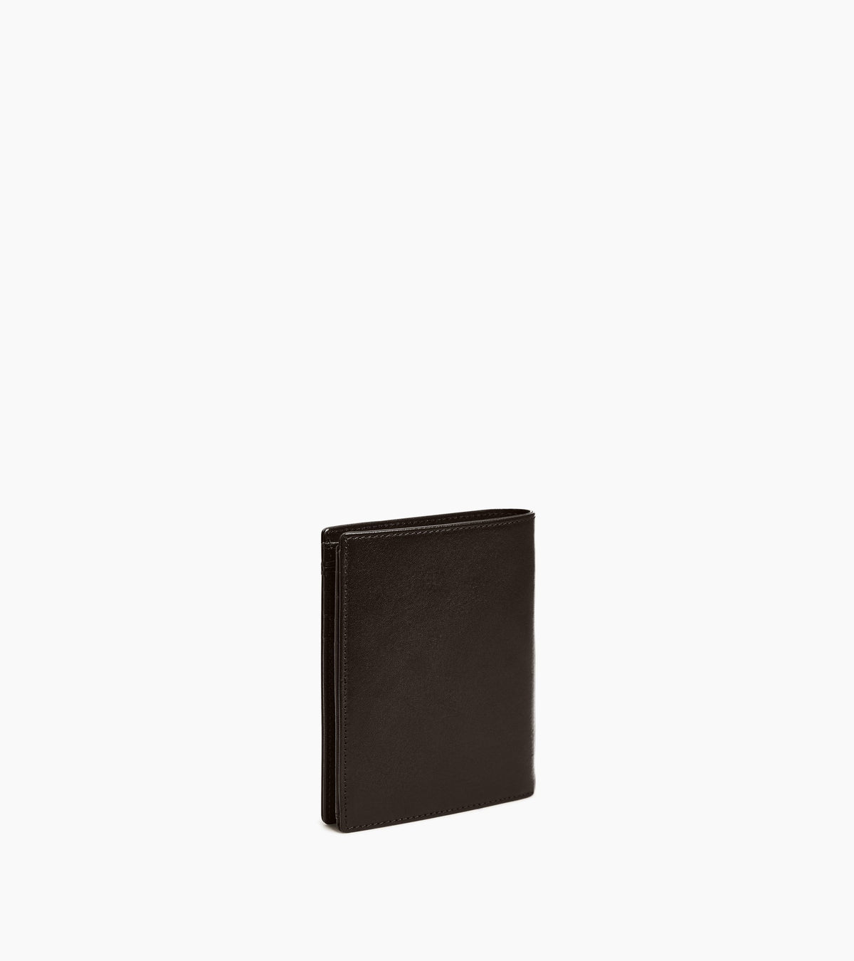 Portefeuille vertical zippé Lucien en cuir huilé