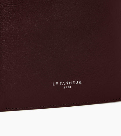 Portefeuille à rabat 2 volets Lucien en cuir huilé