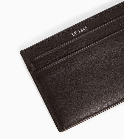 Porte cartes Lucien en cuir huilé