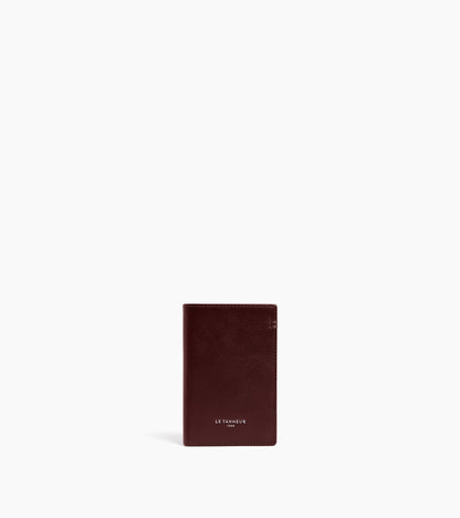 Petit porte cartes Lucien en cuir huilé