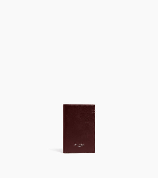Petit porte cartes Lucien en cuir huilé
