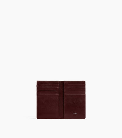 Petit porte cartes Lucien en cuir huilé