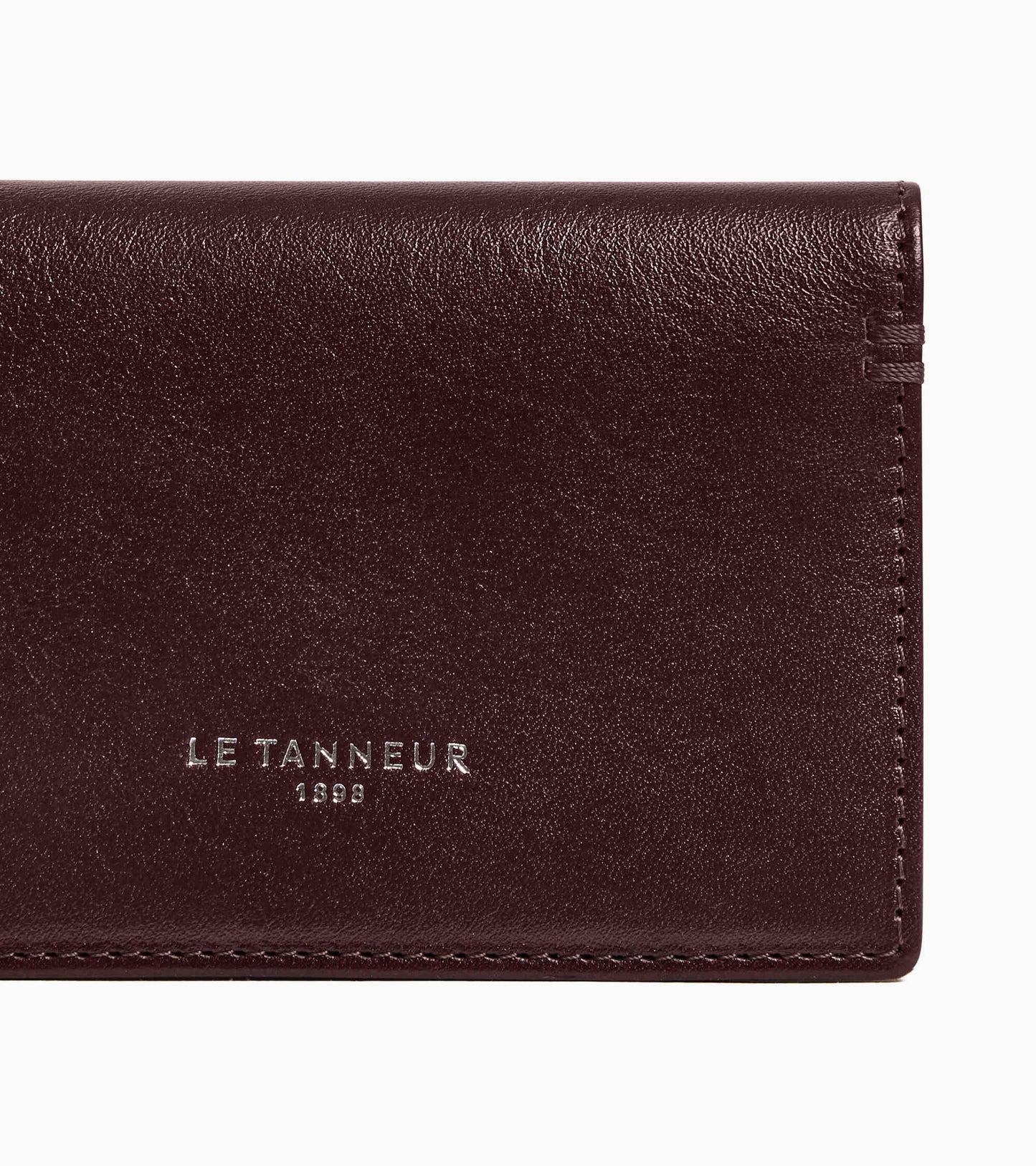 Porte cartes horizontal 2 volets Lucien en cuir huilé