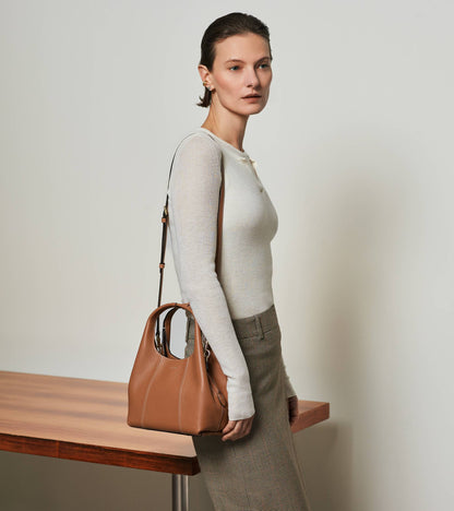 Petit sac à main Juliette en cuir grainé