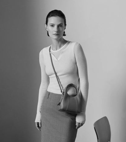 Mini sac à main Juliette en cuir grainé