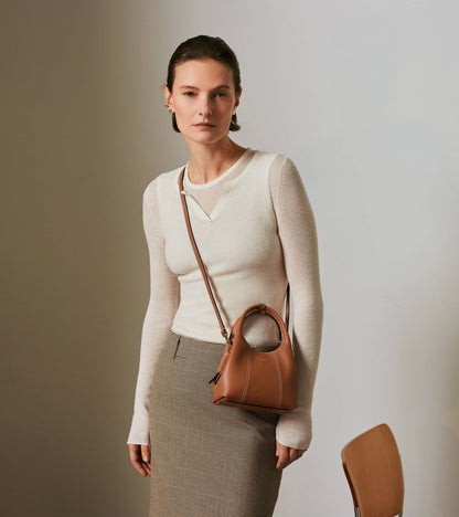 Mini sac à main Juliette en cuir grainé