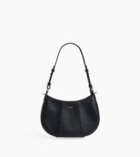 Petit sac demi-lune Juliette en cuir grainé