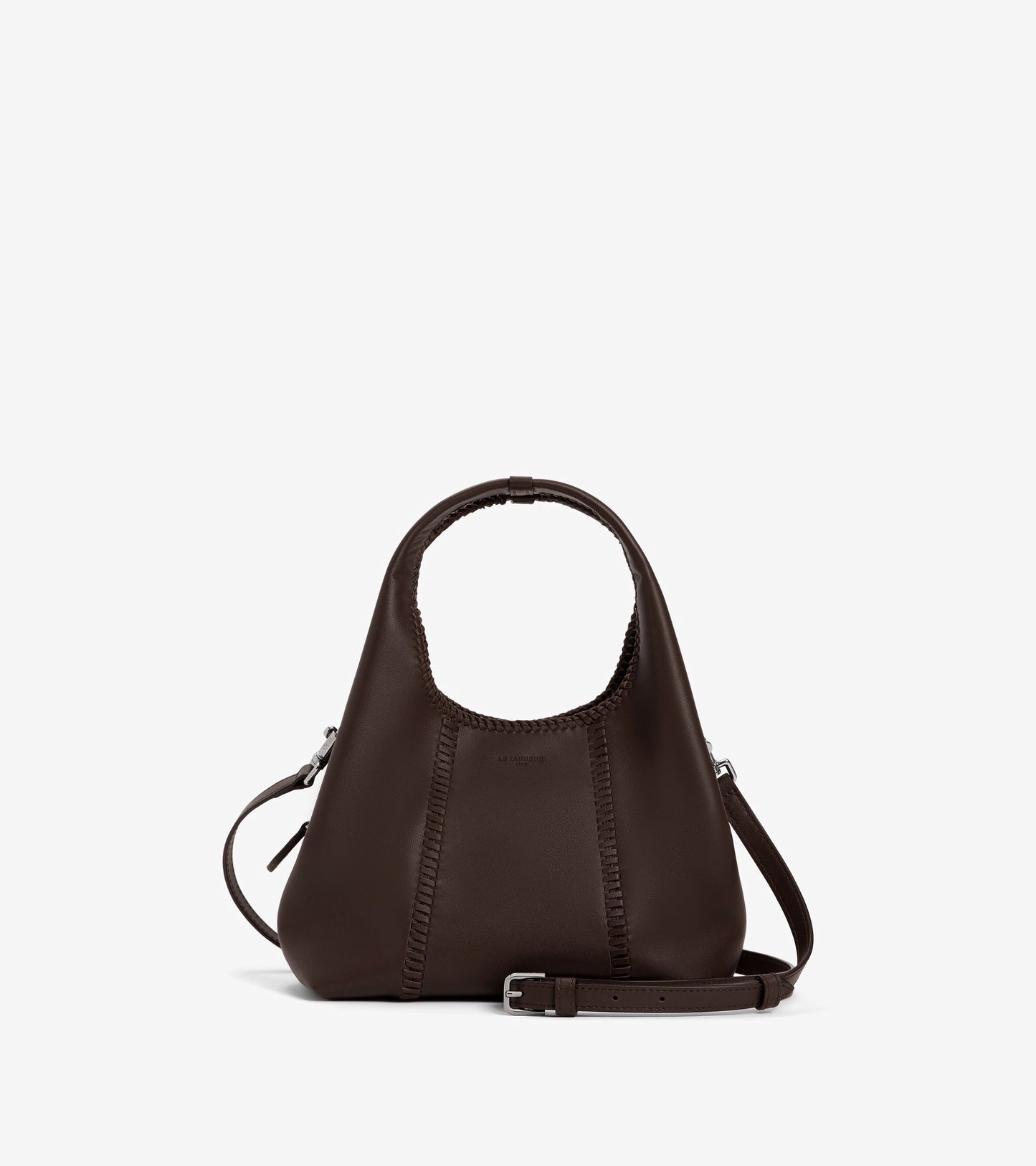 Petit sac à main Juliette en cuir lisse et surpiqûres