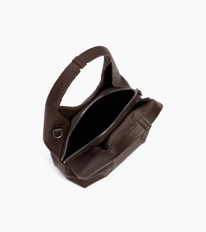 Petit sac à main Juliette en cuir lisse et surpiqûres