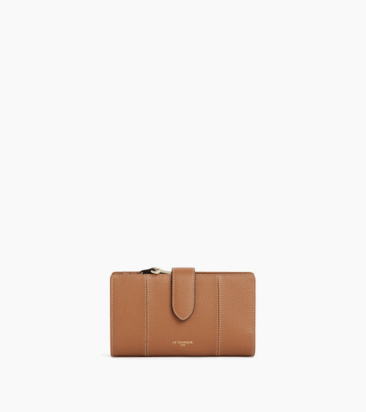 Portefeuille poche monnaie Juliette en cuir grainé
