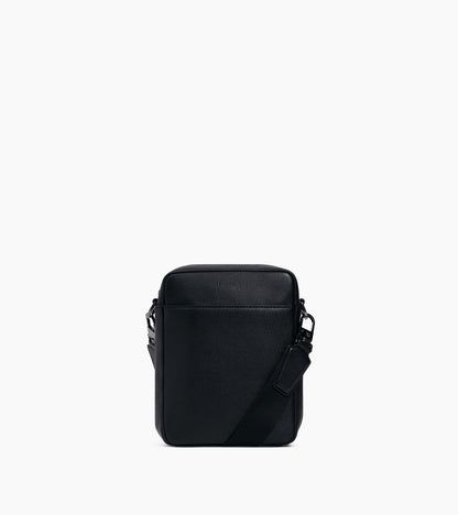 Petite sacoche zippée Marceau en cuir grainé