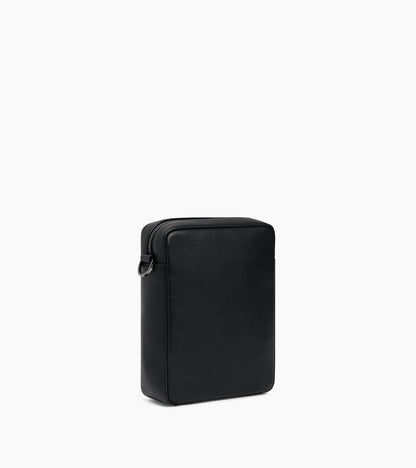 Petite sacoche zippée Marceau en cuir grainé