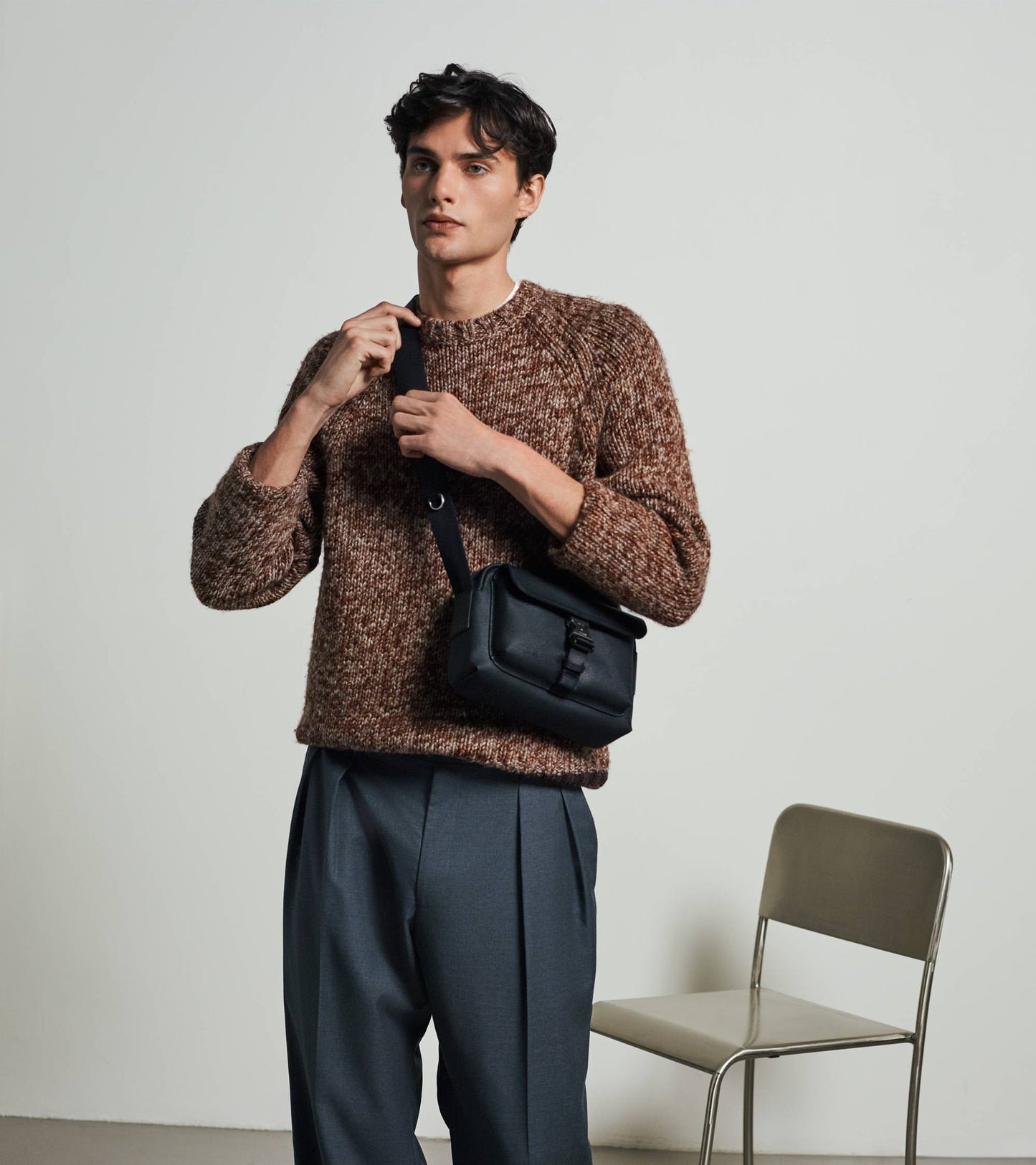 Petit sac bandoulière Maurice en toile enduite