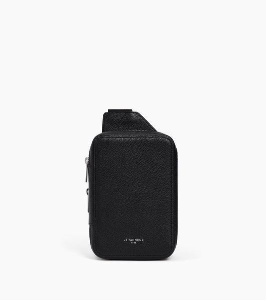 Sacoche sling Emile en cuir grainé