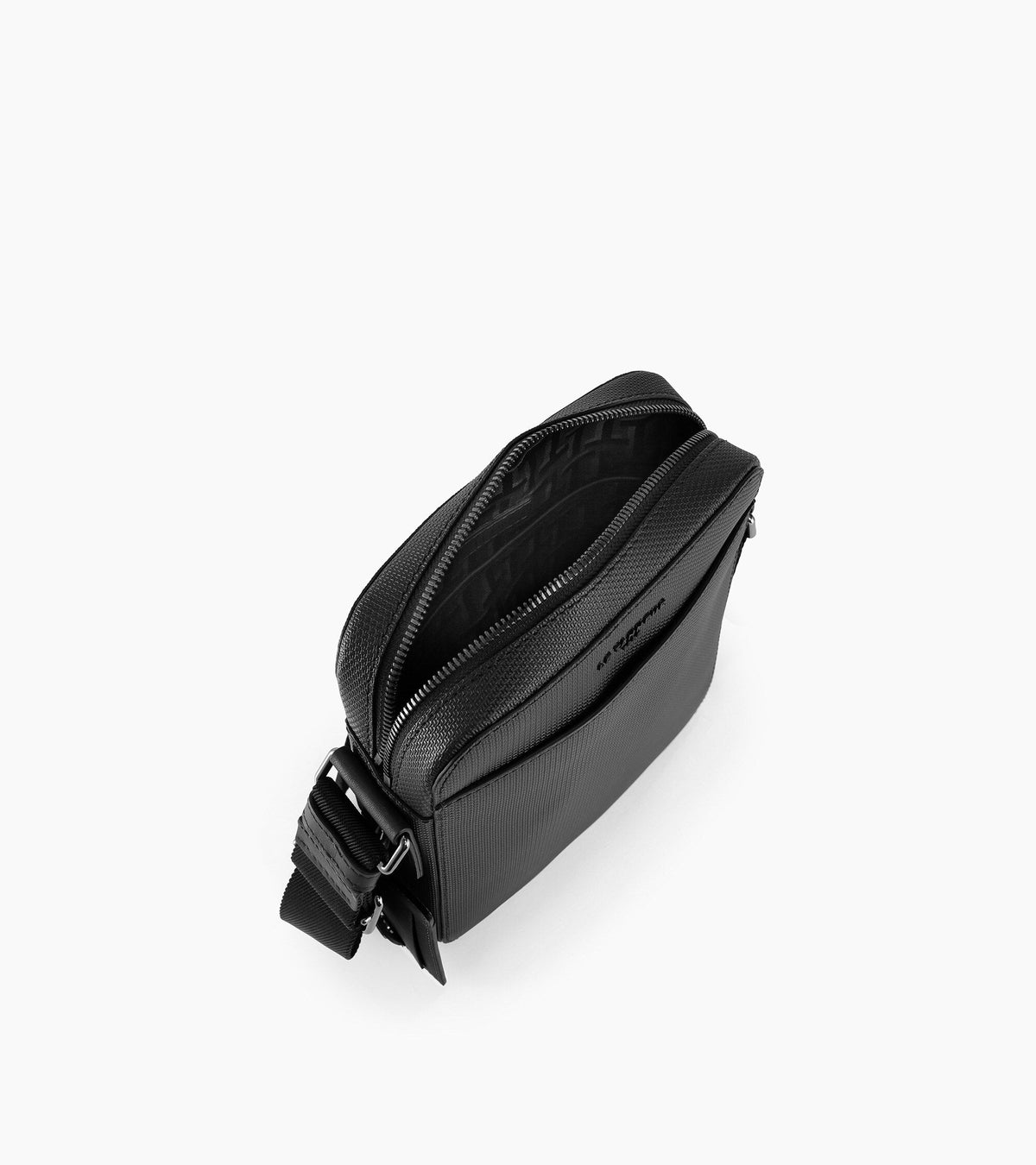 Petite sacoche zippée Emile en cuir signature T