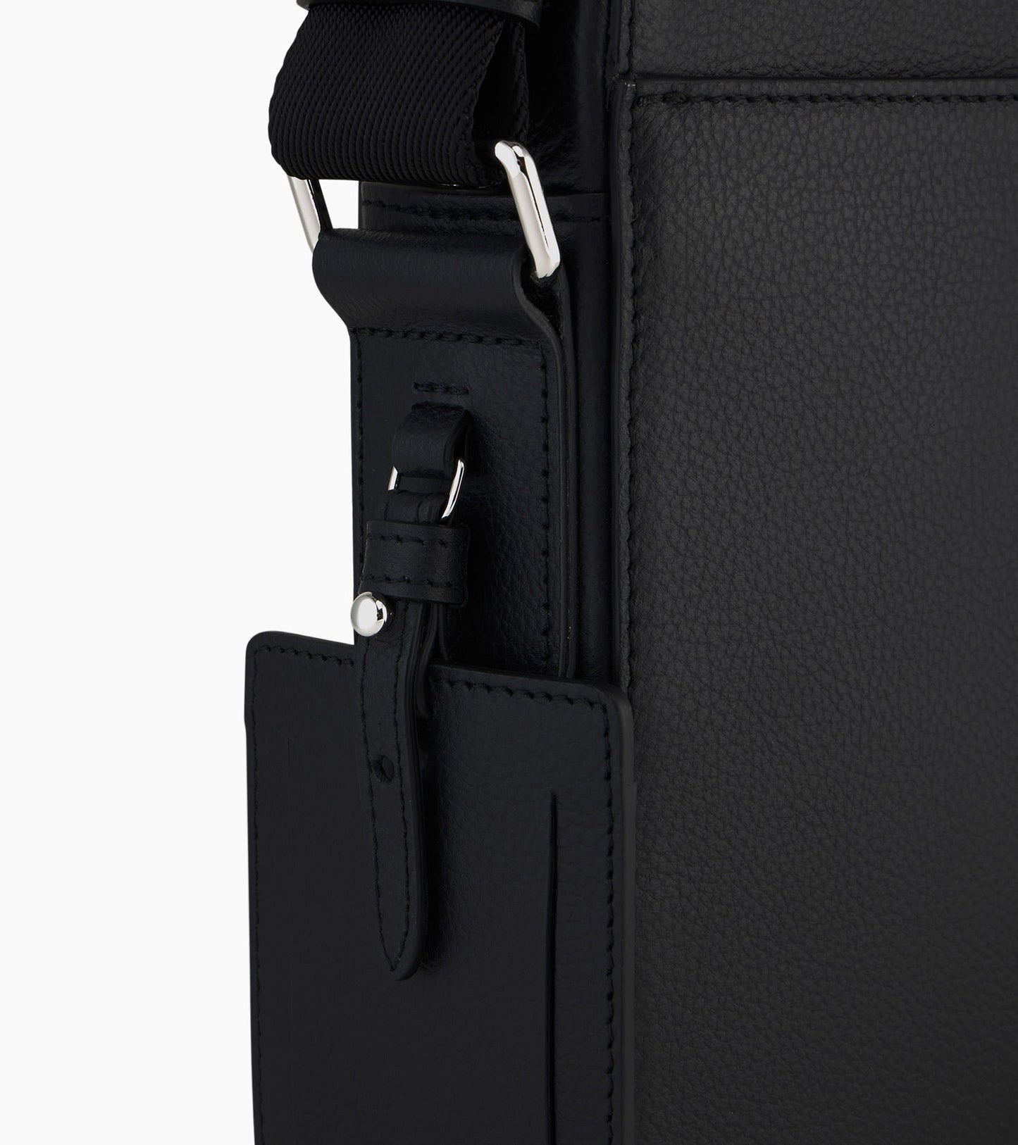 Petite sacoche zippée Emile en cuir grainé