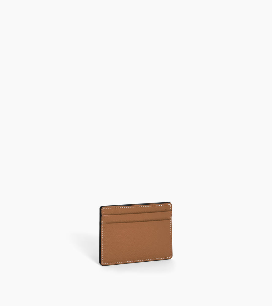 Porte cartes Emile en cuir grainé