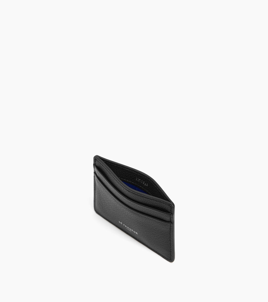 Porte cartes Emile en cuir grainé