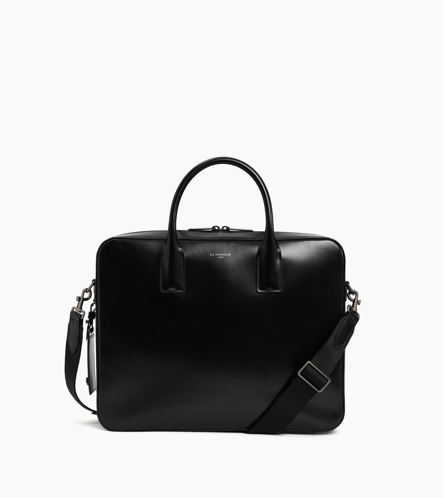 Porte documents 14" Emile en cuir lisse business effet box