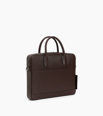 Porte document slim 14" Emile en cuir signature T