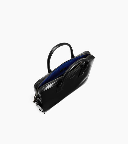 Porte documents slim 14" Emile en cuir lisse business effet box