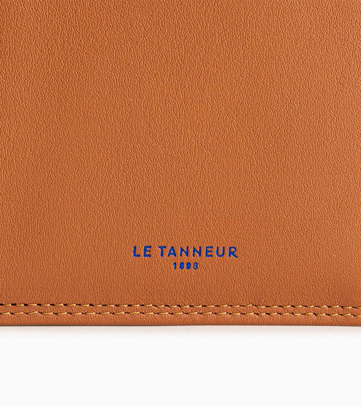 Grand portefeuille vertical zippé 2 volets Martin en cuir lisse
