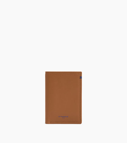 Porte cartes vertical Martin en cuir lisse