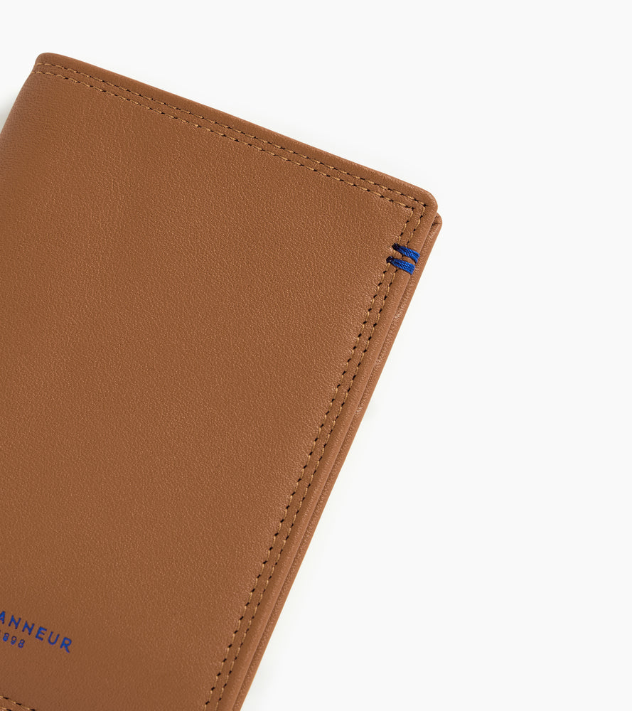 Porte cartes vertical Martin en cuir lisse