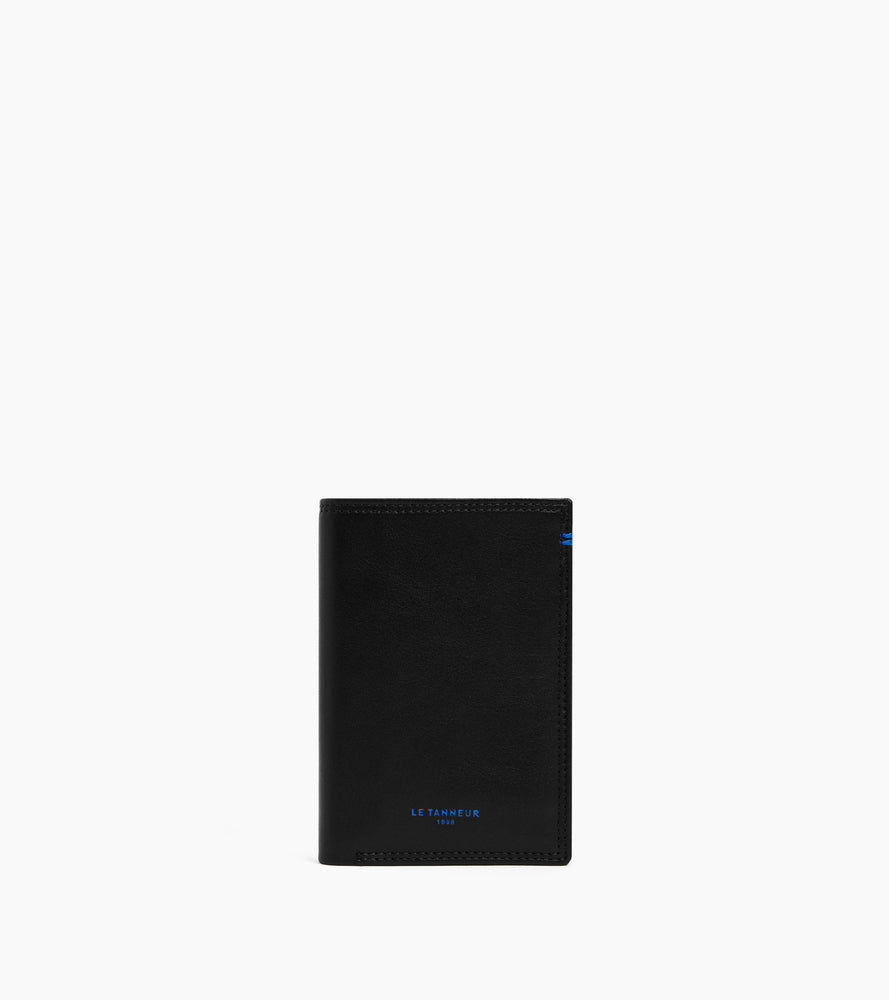 Porte cartes vertical Martin en cuir lisse