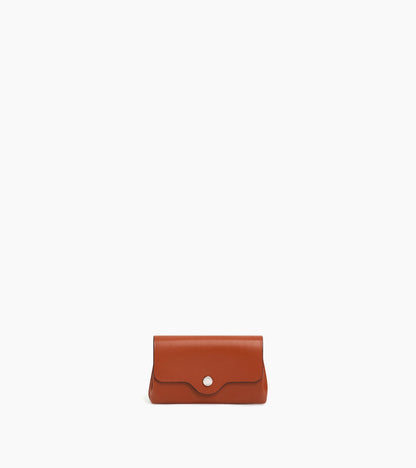Porte monnaie Sans couture en cuir lisse