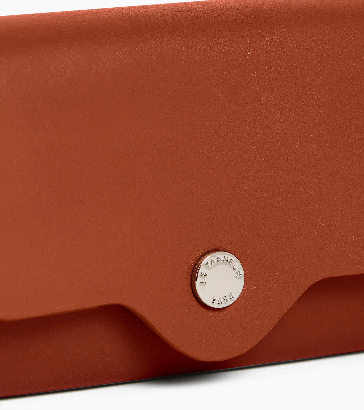 Porte monnaie Sans couture en cuir lisse