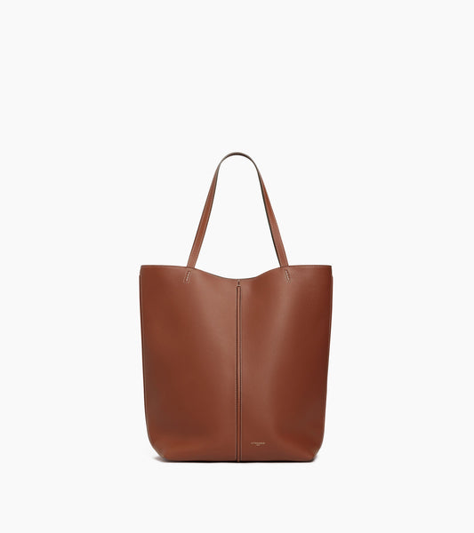 Sac cabas moyen modèle Hortense en cuir grainé double face