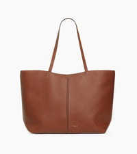 Sac cabas grand modèle Hortense en cuir grainé double face