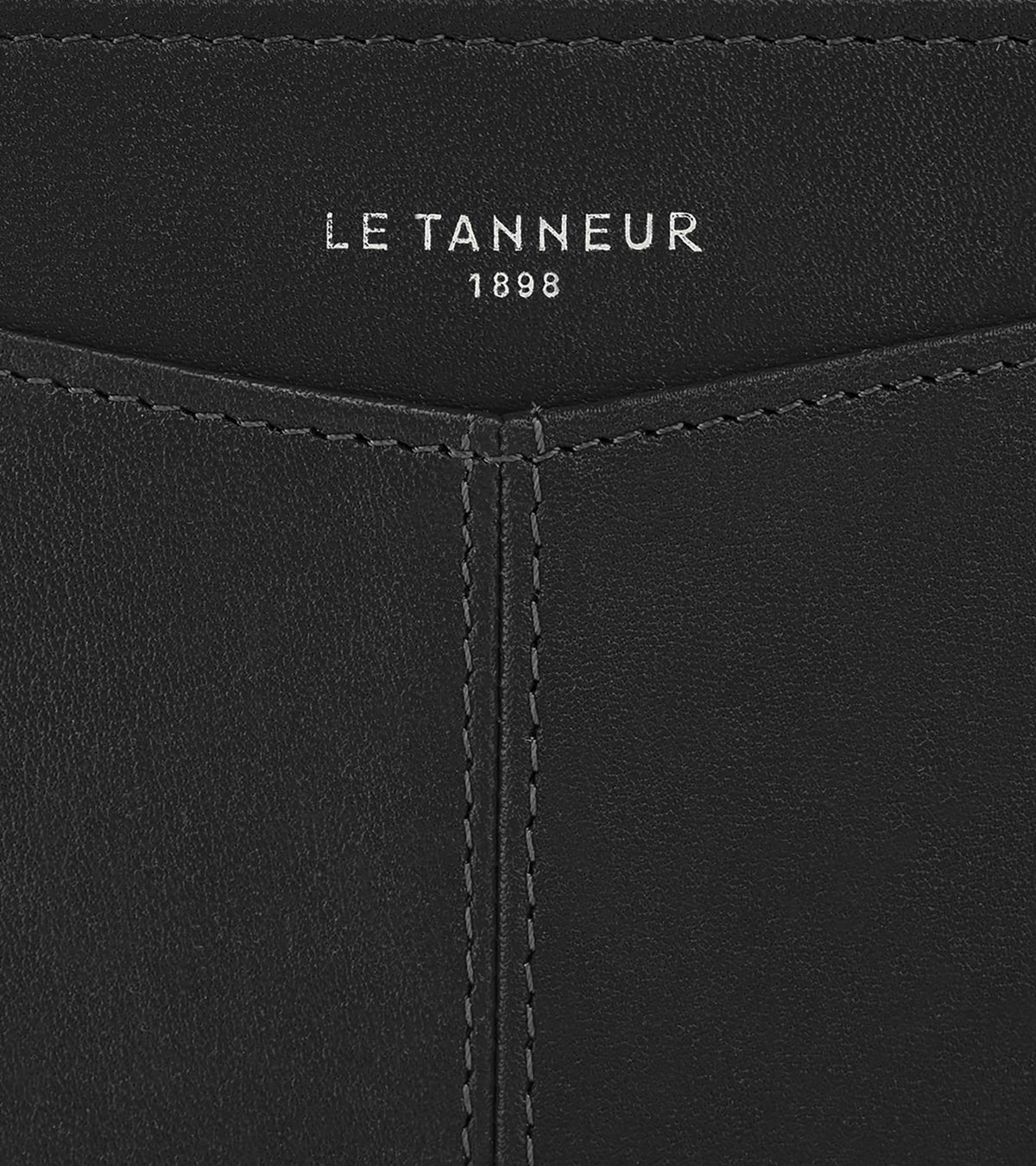 Porte monnaie zippé avec porte cartes amovible Charlotte en cuir lisse