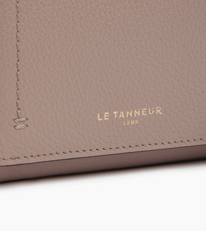 Petit portefeuille à rabat Louison en cuir grainé