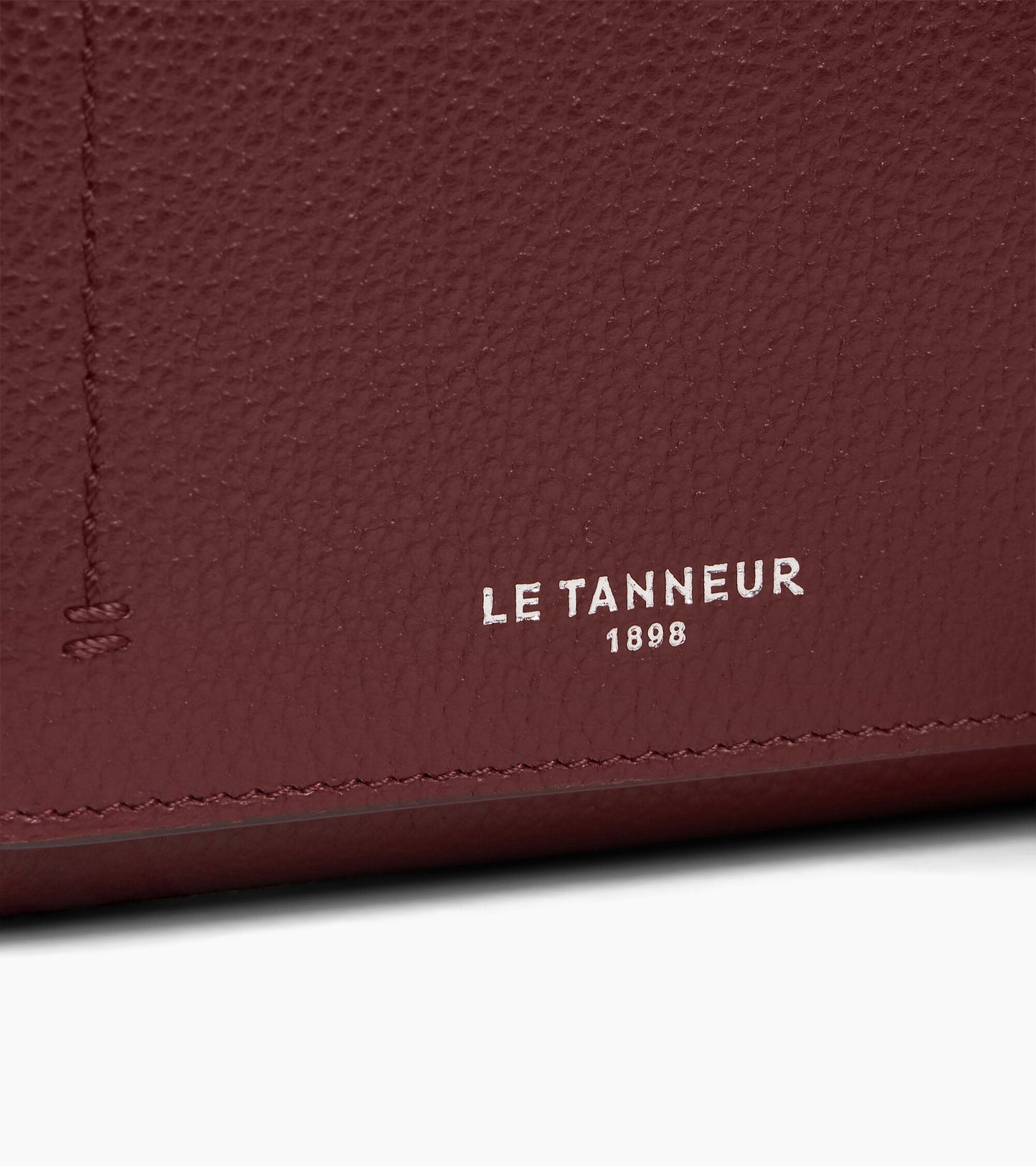 Petit portefeuille à rabat Louison en cuir grainé