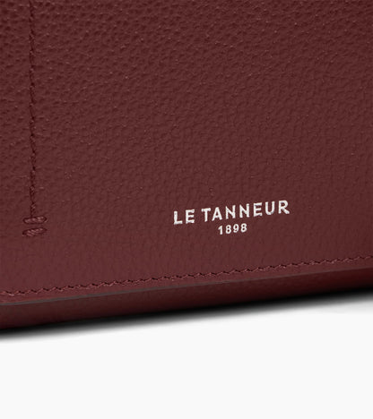 Petit portefeuille à rabat Louison en cuir grainé