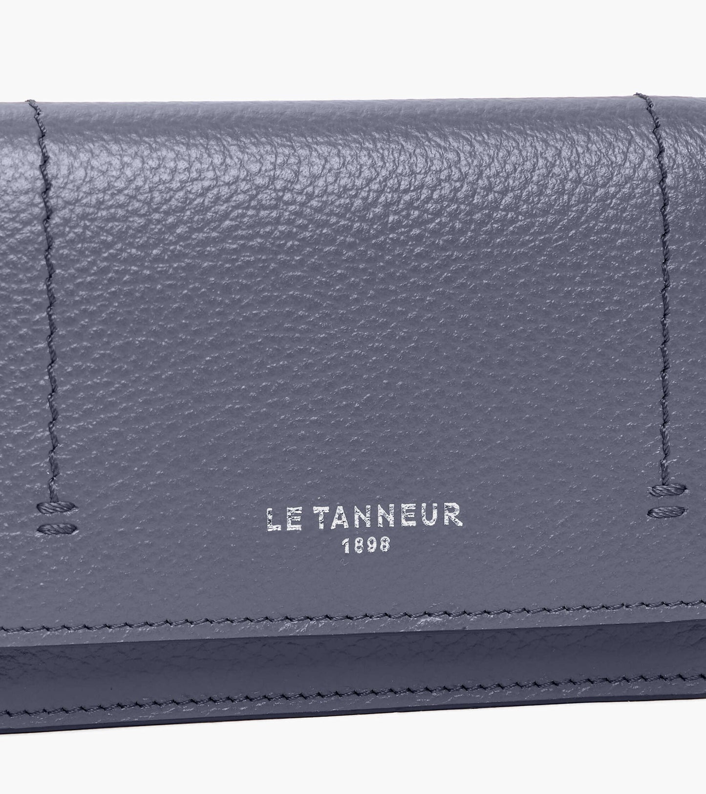 Petit porte cartes à rabat Louison en cuir grainé