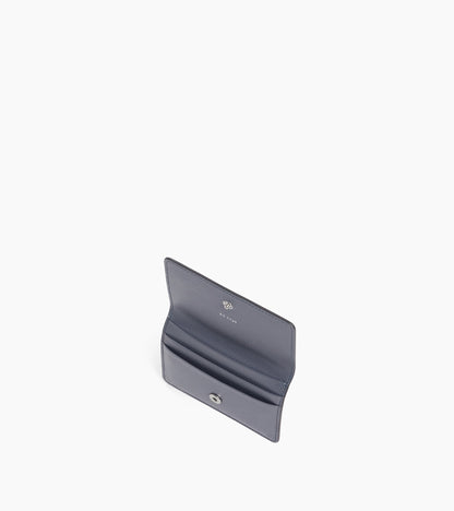 Petit porte cartes à rabat Louison en cuir grainé