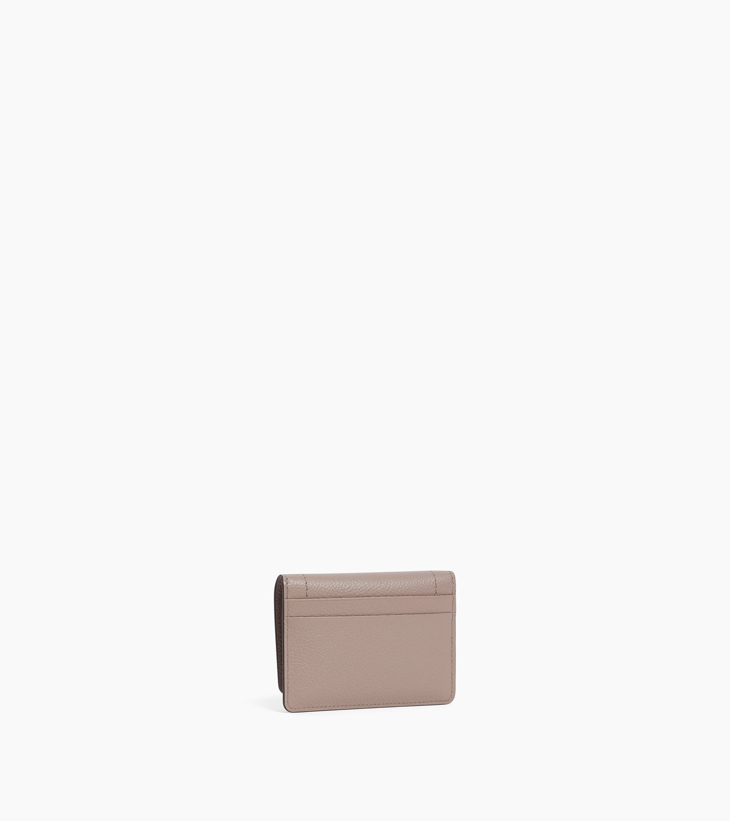 Petit porte cartes à rabat Louison en cuir grainé