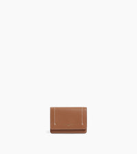 Petit porte cartes à rabat Louison en cuir grainé